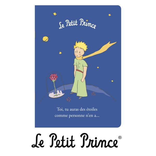 Малкият принц - Синя тетрадка с малкия принц и розата 1